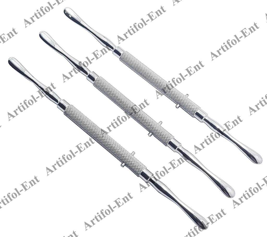 Freer Septum Nasal Elevator – 18 cm (7") | Stainless Steel ENT Surgical Instrument | 3-Piece Set #123910008 | Reusable & Autoclavable