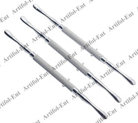 Freer Septum Nasal Elevator – 18 cm (7") | Stainless Steel ENT Surgical Instrument | 3-Piece Set #123910008 | Reusable & Autoclavable