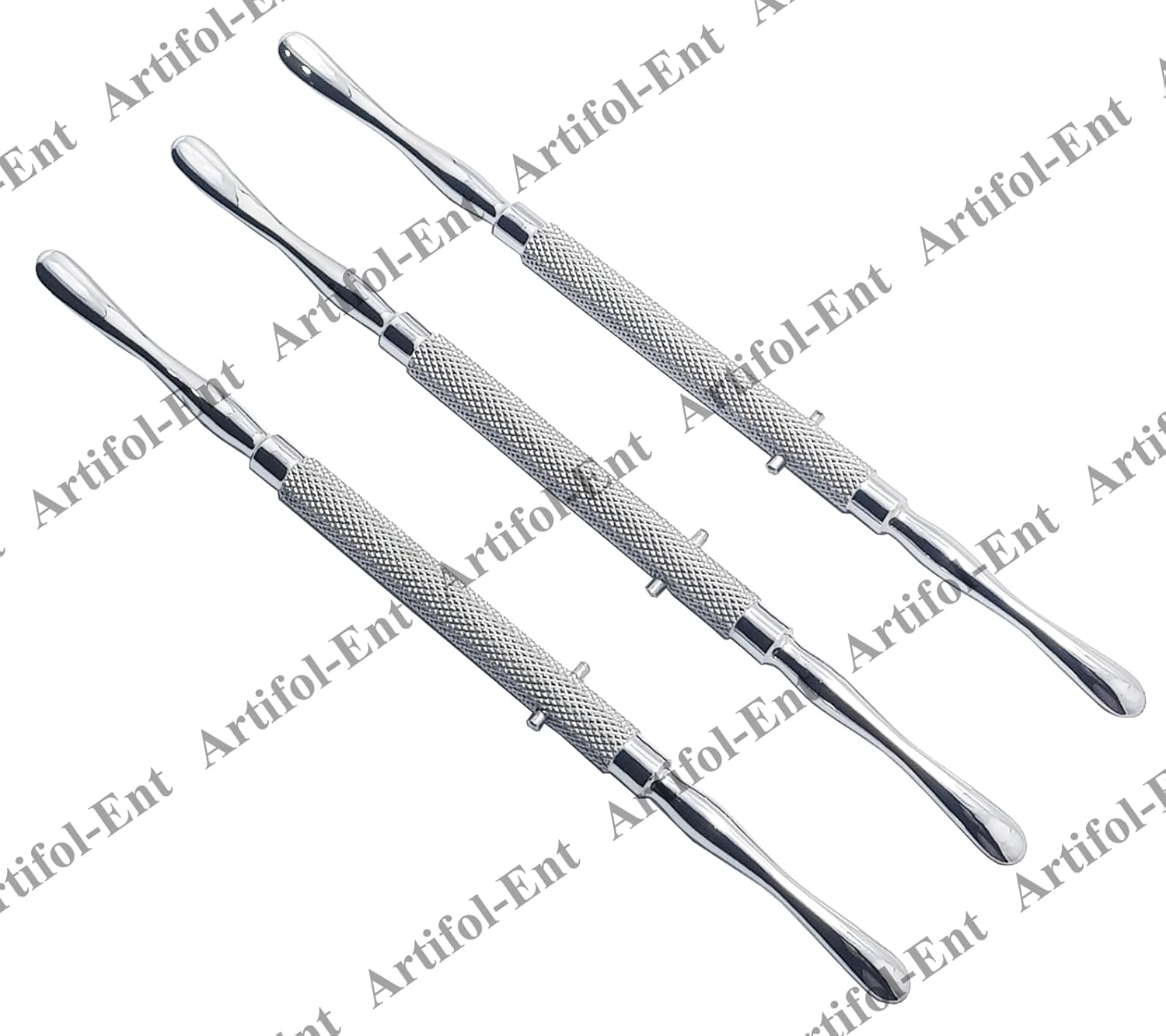 Freer Septum Nasal Elevator – 18 cm (7") | Stainless Steel ENT Surgical Instrument | 3-Piece Set #123910008 | Reusable & Autoclavable