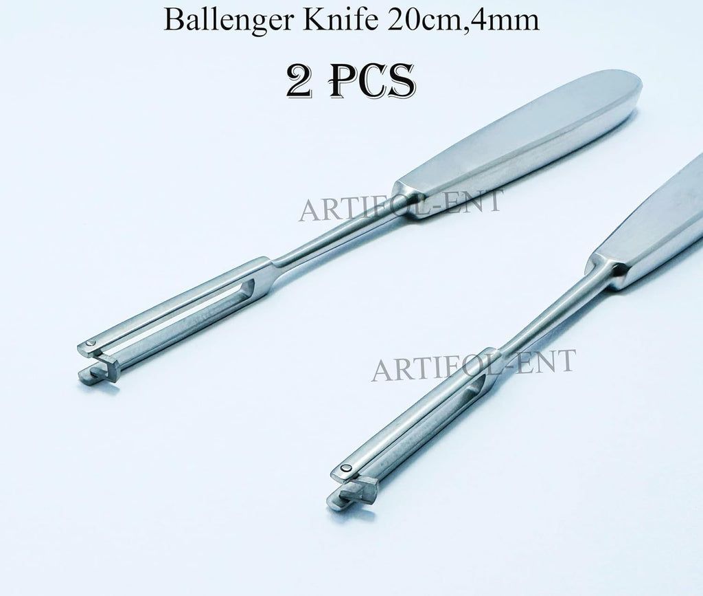 Ballenger Swivel Knives Straight 20 cm (4 mm) – Surgical ENT Precision Instrument | Stainless Steel | 2 Pcs