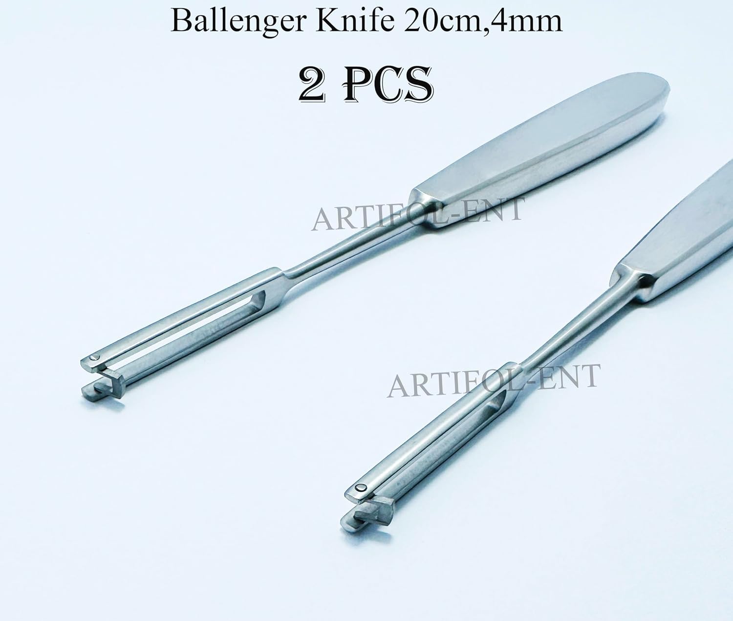 Ballenger Swivel Knives Straight 20 cm (4 mm) – Surgical ENT Precision Instrument | Stainless Steel | 2 Pcs