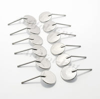 Dental Mouth Mirrors #5 – Pack of 12 Pcs with 2 Mirror Handles | Stainless Steel Dental Examination Mirrors | Reusable & Autoclavable Tools #‎MH6-1 & 122910333