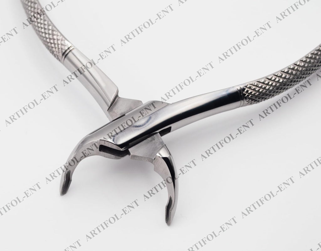 Precision Extraction Forceps – Model 203 | Heavy-Duty Stainless Steel Gripping & Removal Tool | Serrated Jaws, Ergonomic Handles & Durable Construction | Ideal for Crafting & DIY Applications #F203