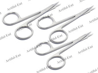 Stevens Eye Scissors – 10.5 cm | Fine-Tip Stainless Steel Scissors for Ophthalmic, ENT & Delicate Soft Tissue Dissection | Reusable & Autoclavable – 3 Pcs Set #113910379