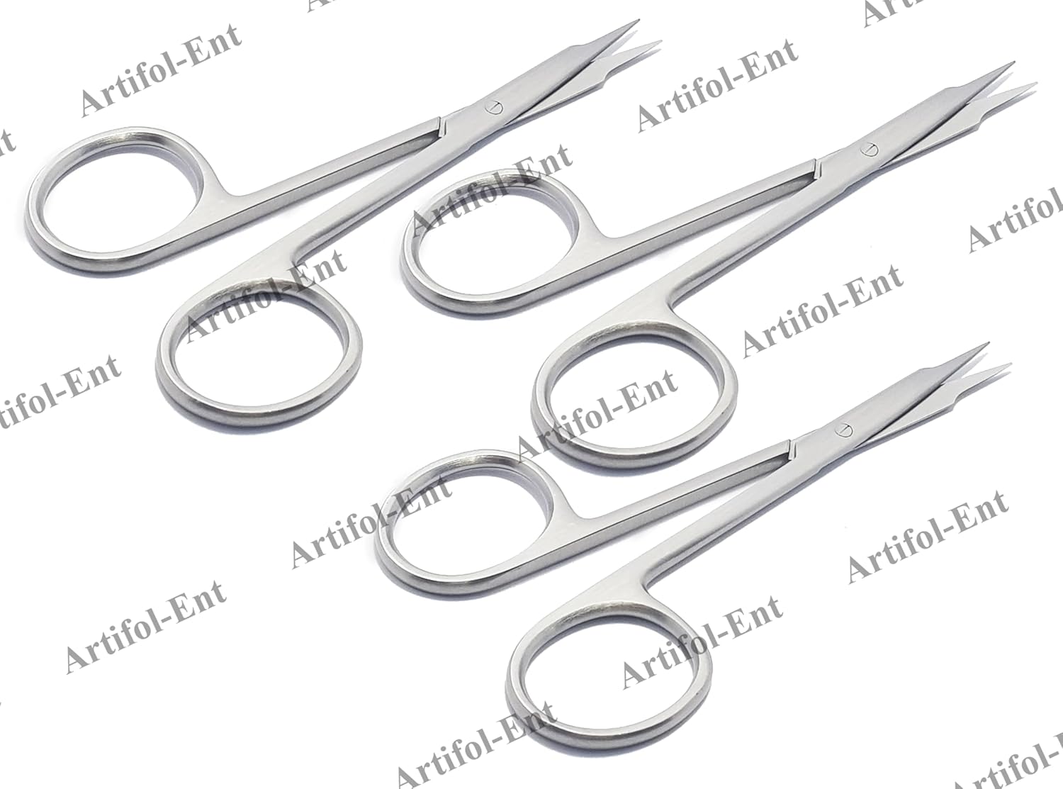 Stevens Eye Scissors – 10.5 cm | Fine-Tip Stainless Steel Scissors for Ophthalmic, ENT & Delicate Soft Tissue Dissection | Reusable & Autoclavable – 3 Pcs Set #113910379