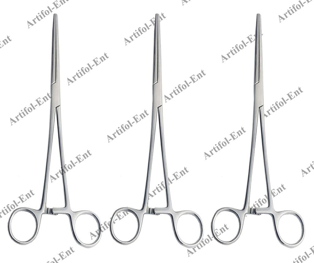 Rochester Pean Forceps – Straight, 26 cm | Stainless Steel Surgical Forceps for Precise Clamping, 3-Piece Set #115910123