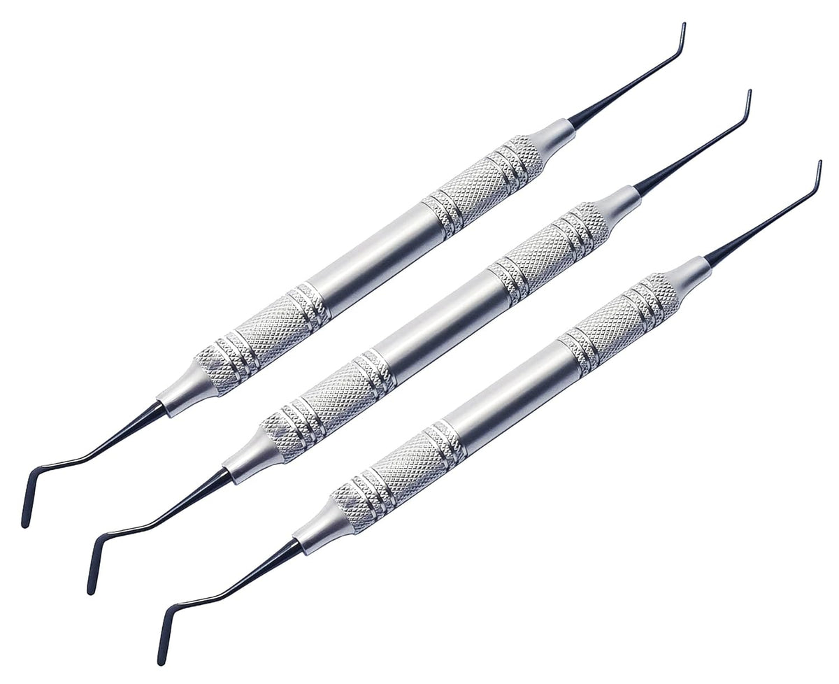 W3 Composite Filling Instruments | 3-Piece Dental Kit | Titanium Black Non-Stick Universal Condenser Tips #TNPFIW3