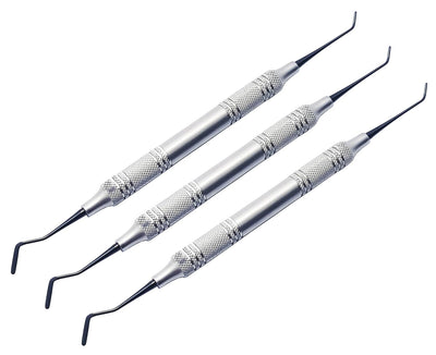 W3 Composite Filling Instruments | 3-Piece Dental Kit | Titanium Black Non-Stick Universal Condenser Tips #TNPFIW3