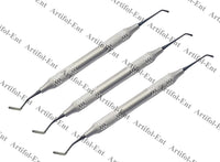 Rounded Plugger Tip Goldstin Flexy-Thin Composite Filling Instrument Set – 3 Pcs | Titanium Black-Coated Tips | Ergonomic Hollow Handle #TNCIGFT1