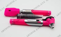 Artifol Student Home Use ENT Otoscope Examination Kit – Fiber Optic Diagnostic Set, Pink Color #OS1088
