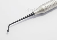 Brunissoir à boules n° 18 – Instrument dentaire à double extrémité pour obturations en composite et en amalgame | Manche creux ergonomique | Acier inoxydable | Lot de 3 pièces n° TNBB18