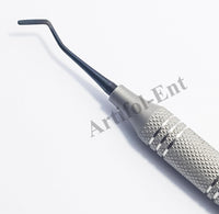 Set d’instruments de composite avec spatules postérieures – 3 pièces | Embouts revêtus de titane noir | Manches creuxs ergonomiques #TNPFIW31