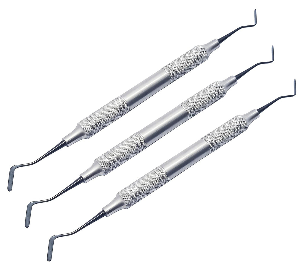 Pulp Canal Plugger 4/5 Gregg Composite Filling Instrument Set – 3 Pcs  Titanium Black-Coated Tips | Ergonomic Hollow Handles | #TNPFIG45