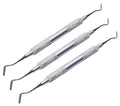 Pulp Canal Plugger 4/5 Gregg Composite Filling Instrument Set – 3 Pcs  Titanium Black-Coated Tips | Ergonomic Hollow Handles | #TNPFIG45