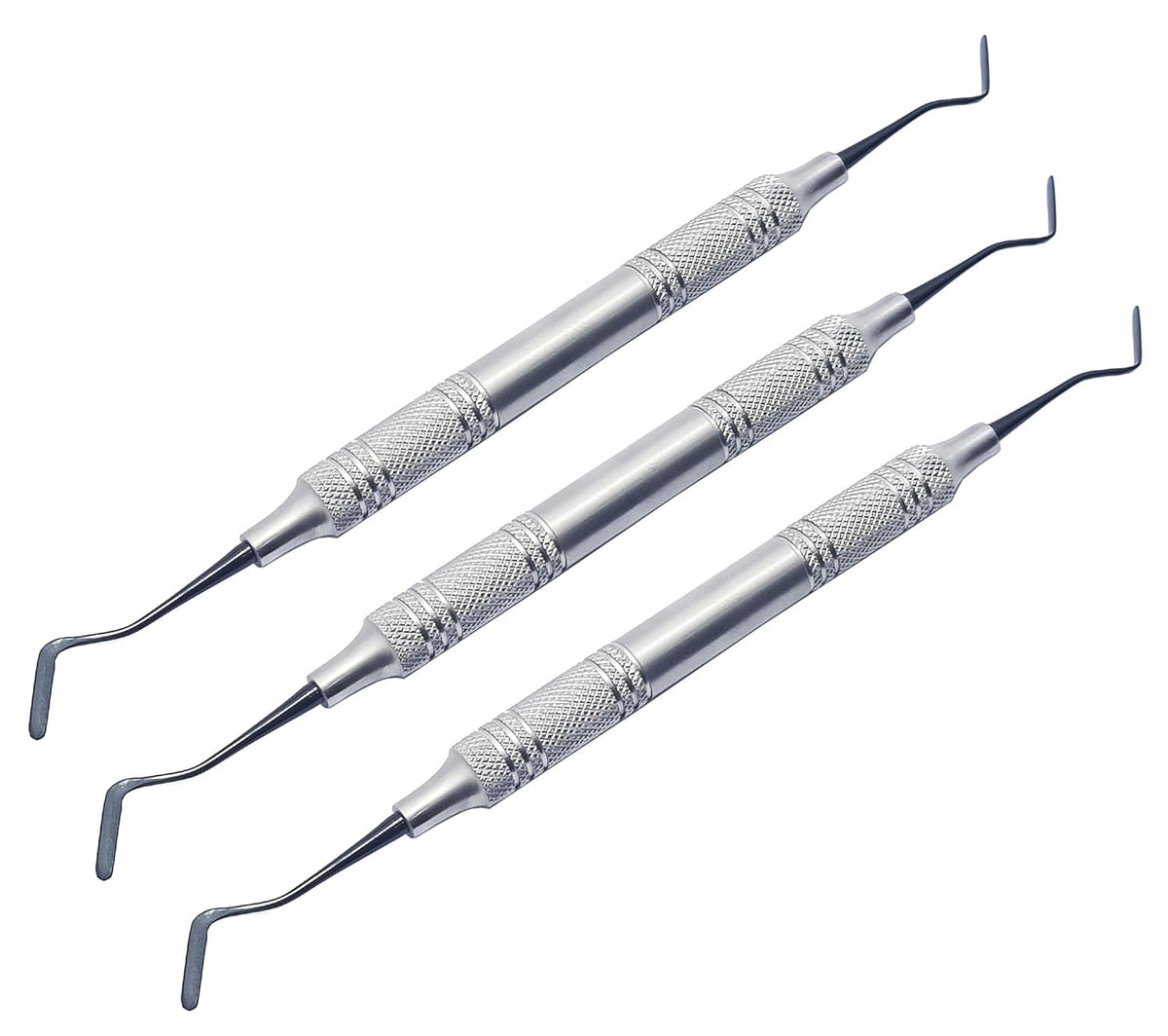 Pulp Canal Plugger 4/5 – Instrument de remplissage en composite Gregg, lot de 3 pièces | Embouts en titane avec revêtement noir | Manches creuxs ergonomiques | #TNPFIG45