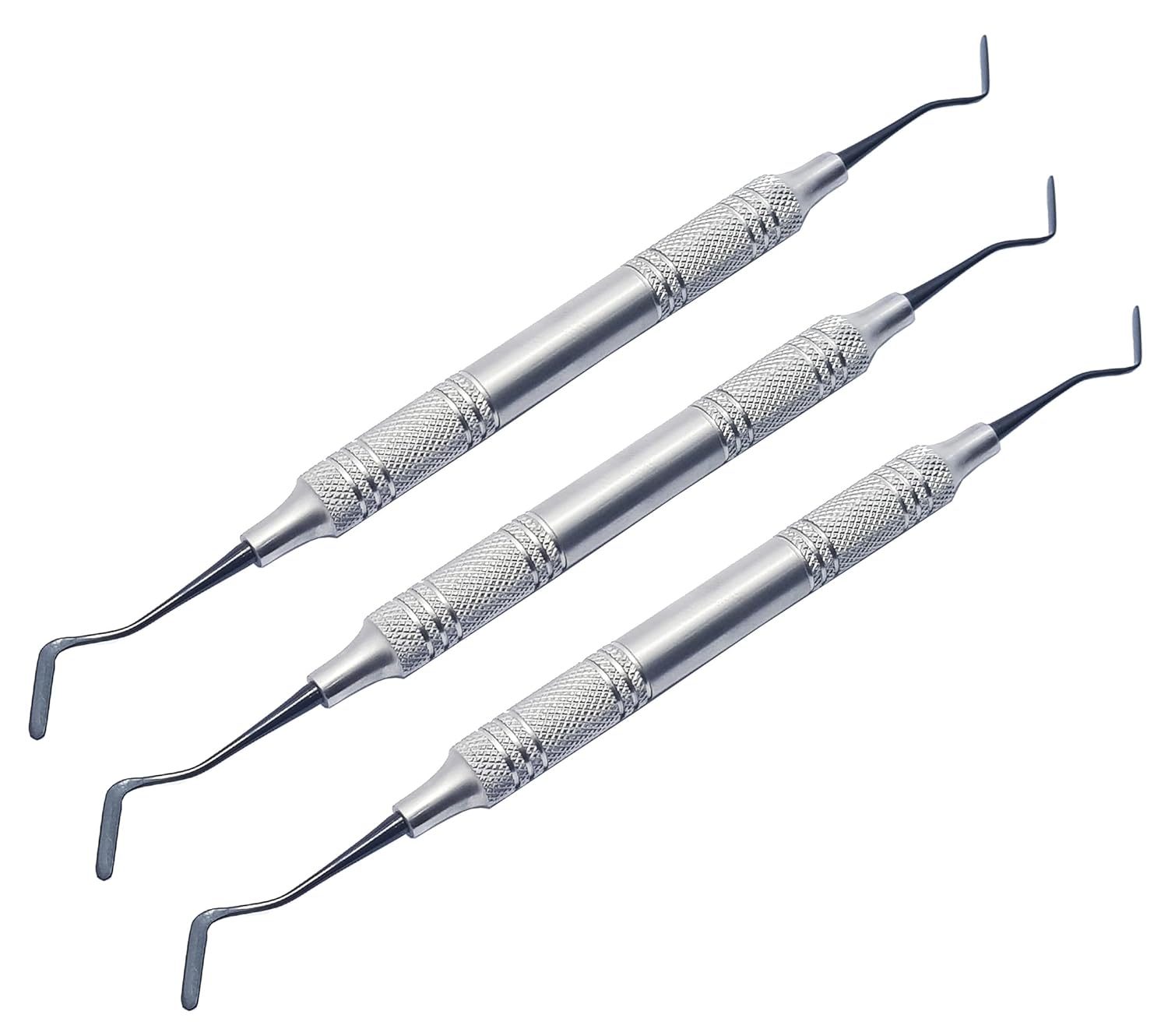 Pulp Canal Plugger 4/5 Gregg Composite Filling Instrument Set – 3 Pcs  Titanium Black-Coated Tips | Ergonomic Hollow Handles | #TNPFIG45