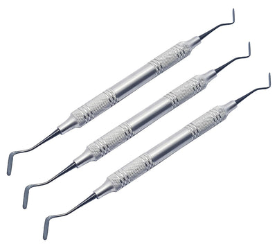 Pulp Canal Plugger 4/5 – Instrument de remplissage en composite Gregg, lot de 3 pièces | Embouts en titane avec revêtement noir | Manches creuxs ergonomiques | #TNPFIG45