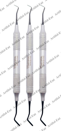 3 Goldstin Flexy-Thin Composite Filling Instruments | 3-Piece Dental Kit | Titanium Black Non-Stick Tips #TNCIGFT3