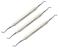 Hollenback Carver Composite Filling Instrument Set – 3 Pcs | Titanium Black-Coated Tips | Ergonomic Hollow Handle #TNPLGH3