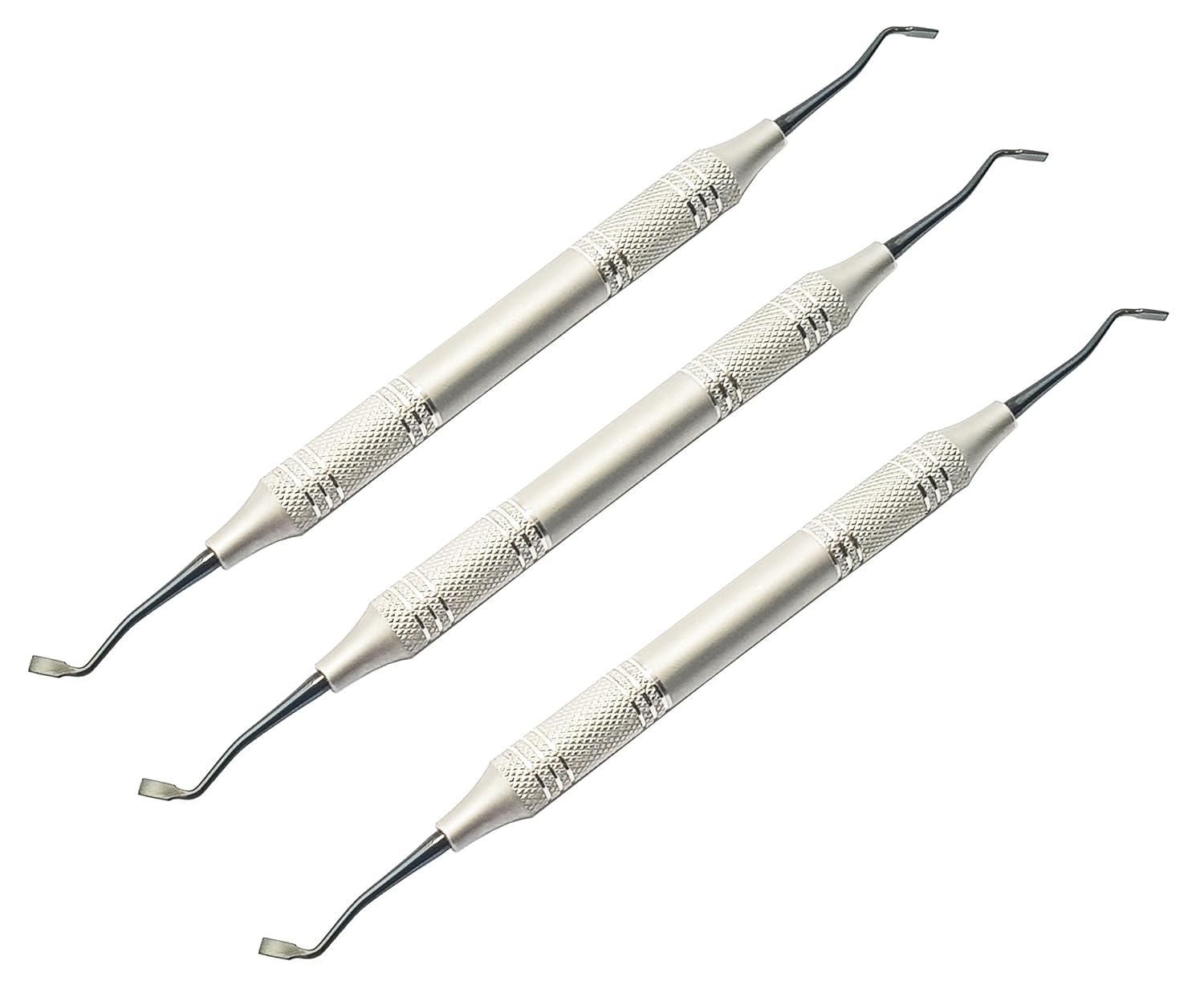 Hollenback Carver Composite Filling Instrument Set – 3 Pcs | Titanium Black-Coated Tips | Ergonomic Hollow Handle #TNPLGH3