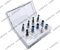 Artifol Dental Bone Collector Kit – 10 Pcs with Depth Stoppers | Sinus Lift & Implant Tools in Compact Organizer Box #OS1071