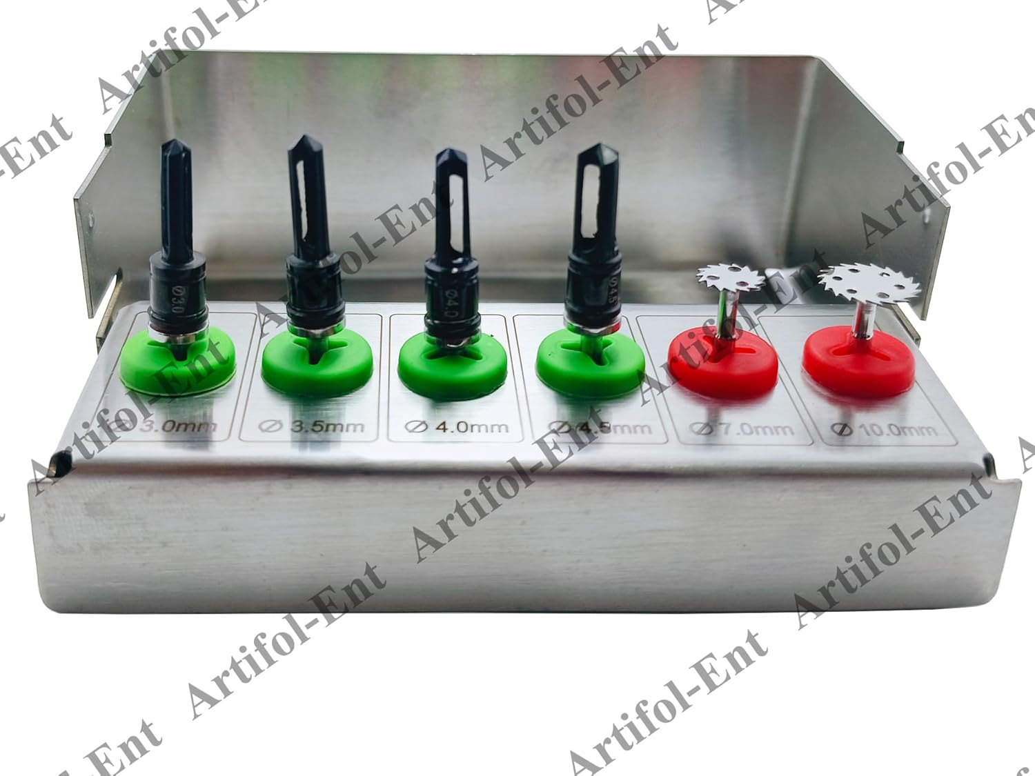 6-Piece Dental Bone Collector Kit – Saw Disk with Steel Holder, Sinus Lift & Implant Tool Set #OS1059 | Premium Stainless Steel | Reusable & Autoclavable