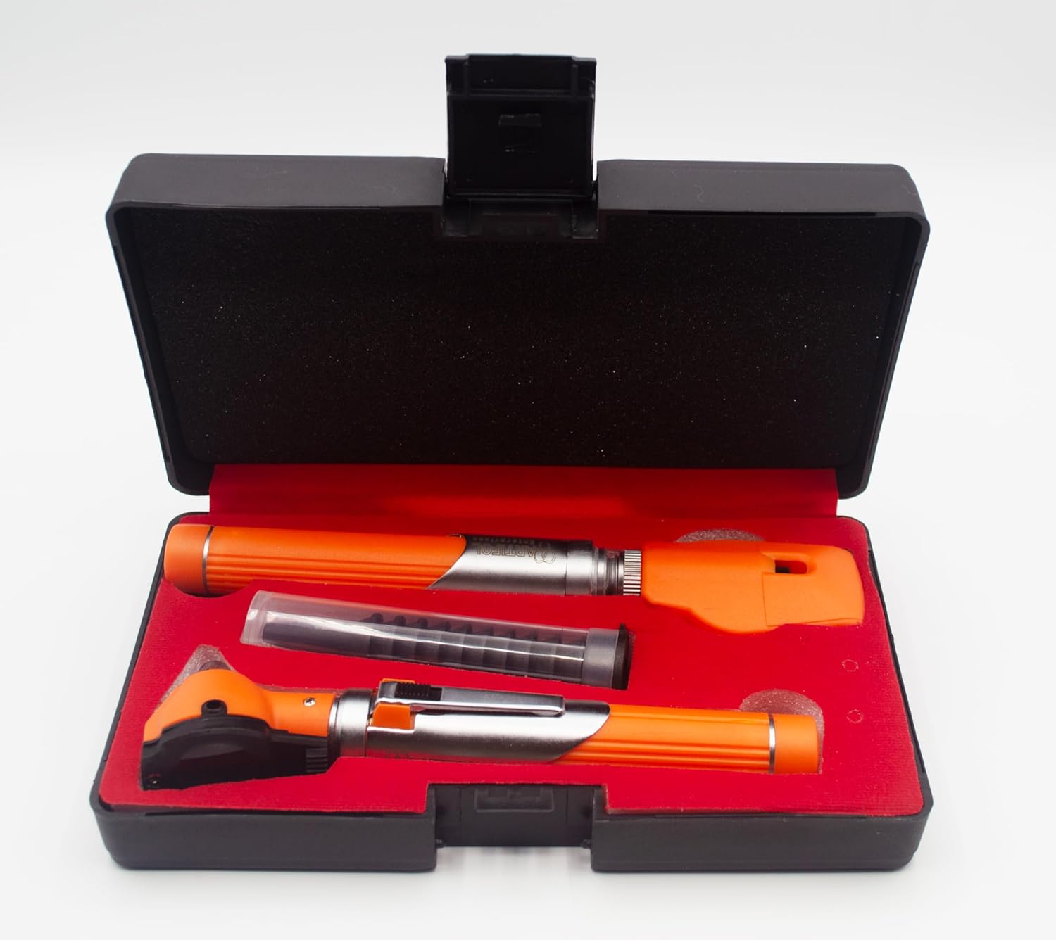 Artifol Student Home Use ENT Otoscope Examination Kit – Fiber Optic Diagnostic Set, Orange Color #OS1090