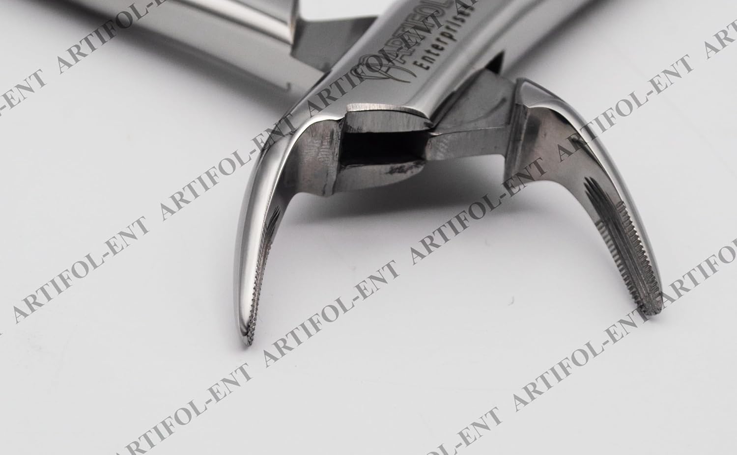 Precision Cryer-Style Extraction Forceps – Model 150 | Heavy-Duty Stainless Steel Gripping & Removal Tool | Angled Serrated Jaws, Ergonomic Handles & Durable Build | Ideal for Crafting & DIY Tasks #F150