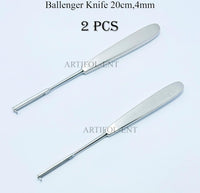 Ballenger Swivel Knives Straight 20 cm (4 mm) – Surgical ENT Precision Instrument | Stainless Steel | 2 Pcs