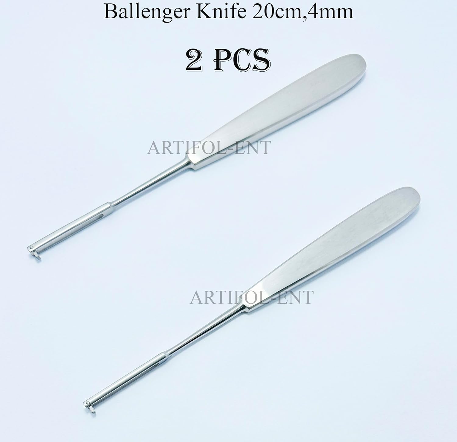 Ballenger Swivel Knives Straight 20 cm (4 mm) – Surgical ENT Precision Instrument | Stainless Steel | 2 Pcs