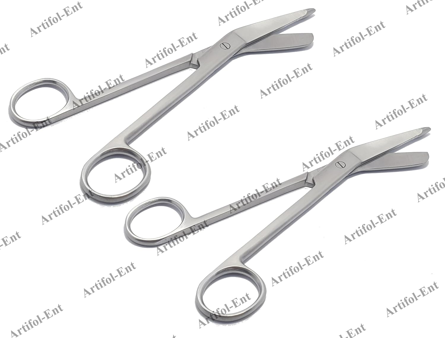 Lister Bandage Scissors – 18 cm | Safety-Tip Stainless Steel Scissors for Bandage & Dressing Removal | Reusable & Autoclavable – 2 Pcs Set #113910450