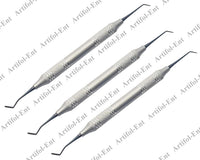 Set d’instruments de composite avec spatules postérieures – 3 pièces | Embouts revêtus de titane noir | Manches creuxs ergonomiques #TNPFIW31
