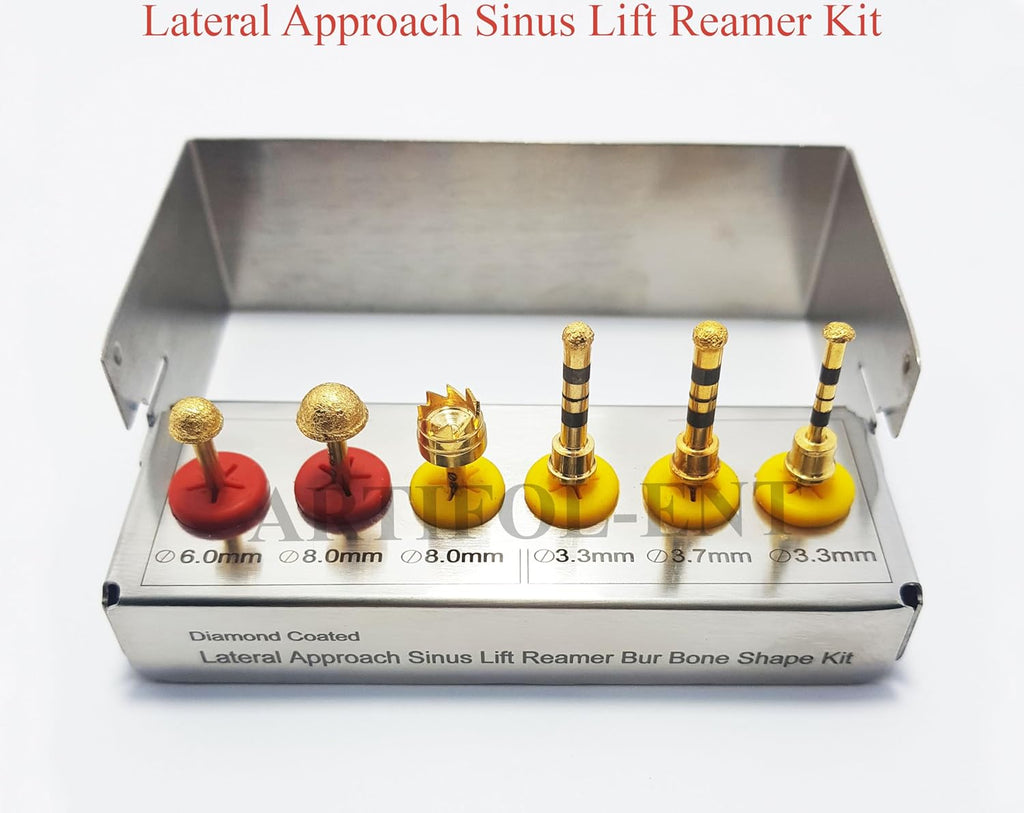 Dental Implant Lateral Approach Sinus Lift Reamer Drill Kit – 6 Pcs Surgical Drill Set | Professional Implant Tools #OS1025