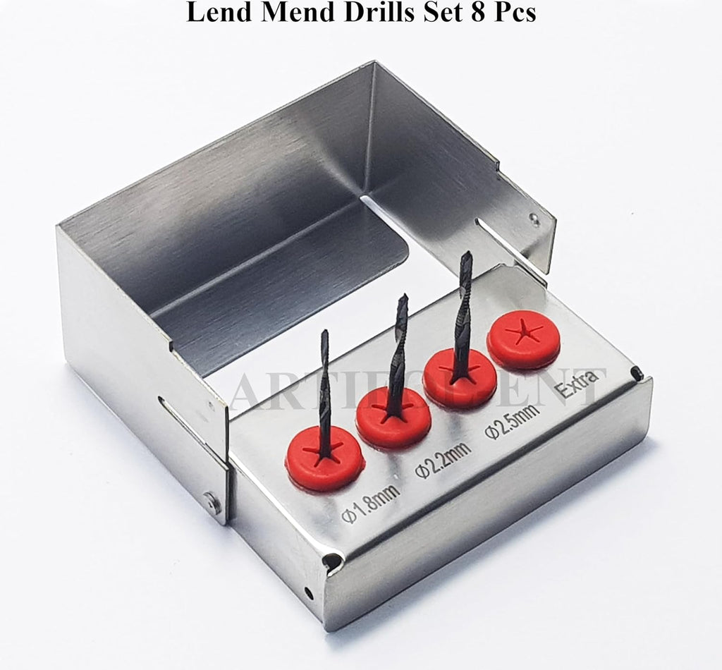 Dental Lend-Mend Drills Set – 3 Pcs Surgical Implant Drill Kit | Precision Dental Implant Tools #OS1040