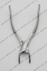 Serrated Grip Precision Extraction Forceps – Upper-Root Style 97E | High-Grade Stainless Steel Holding Tool | Strong Serrations, Secure Control & Durable Build | Ideal for Crafting #FX97E