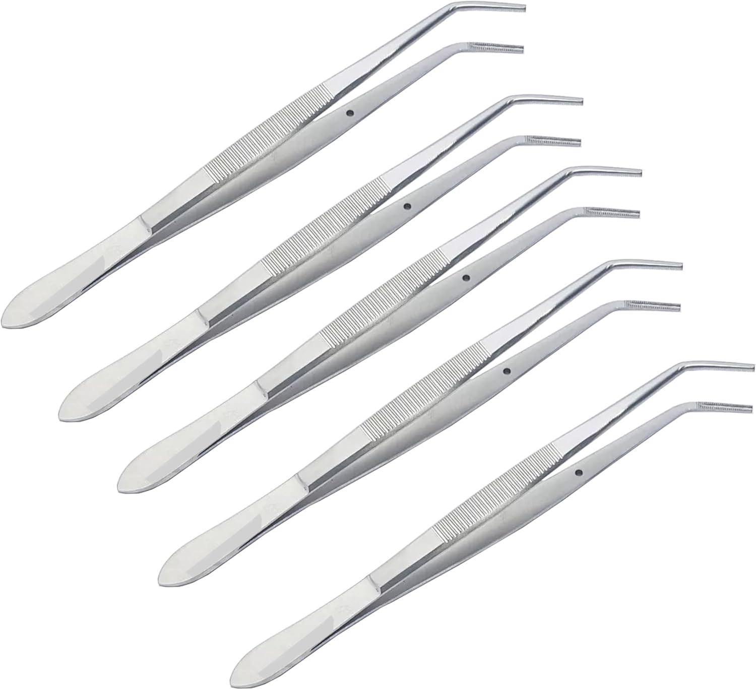 Dental Root Tweezers 15.7 cm (6.25") – Surgical Dental Forceps | Stainless Steel Root Handling Tools – 5 Pcs Set #114500051