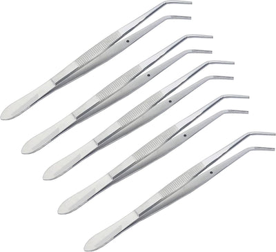 Dental Root Tweezers 15.7 cm (6.25") – Surgical Dental Forceps | Stainless Steel Root Handling Tools – 5 Pcs Set #114500051