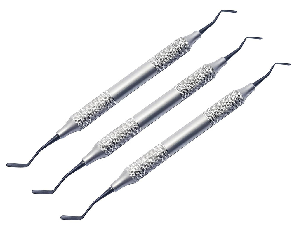 Mini Goldstin Flexy-Thin Composite Filling Instruments | 3-Piece Dental Kit | Titanium Black Non-Stick Tips #TNCIGFTMI1