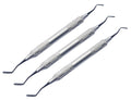Mini Goldstin Flexy-Thin Composite Filling Instruments | 3-Piece Dental Kit | Titanium Black Non-Stick Tips #TNCIGFTMI1