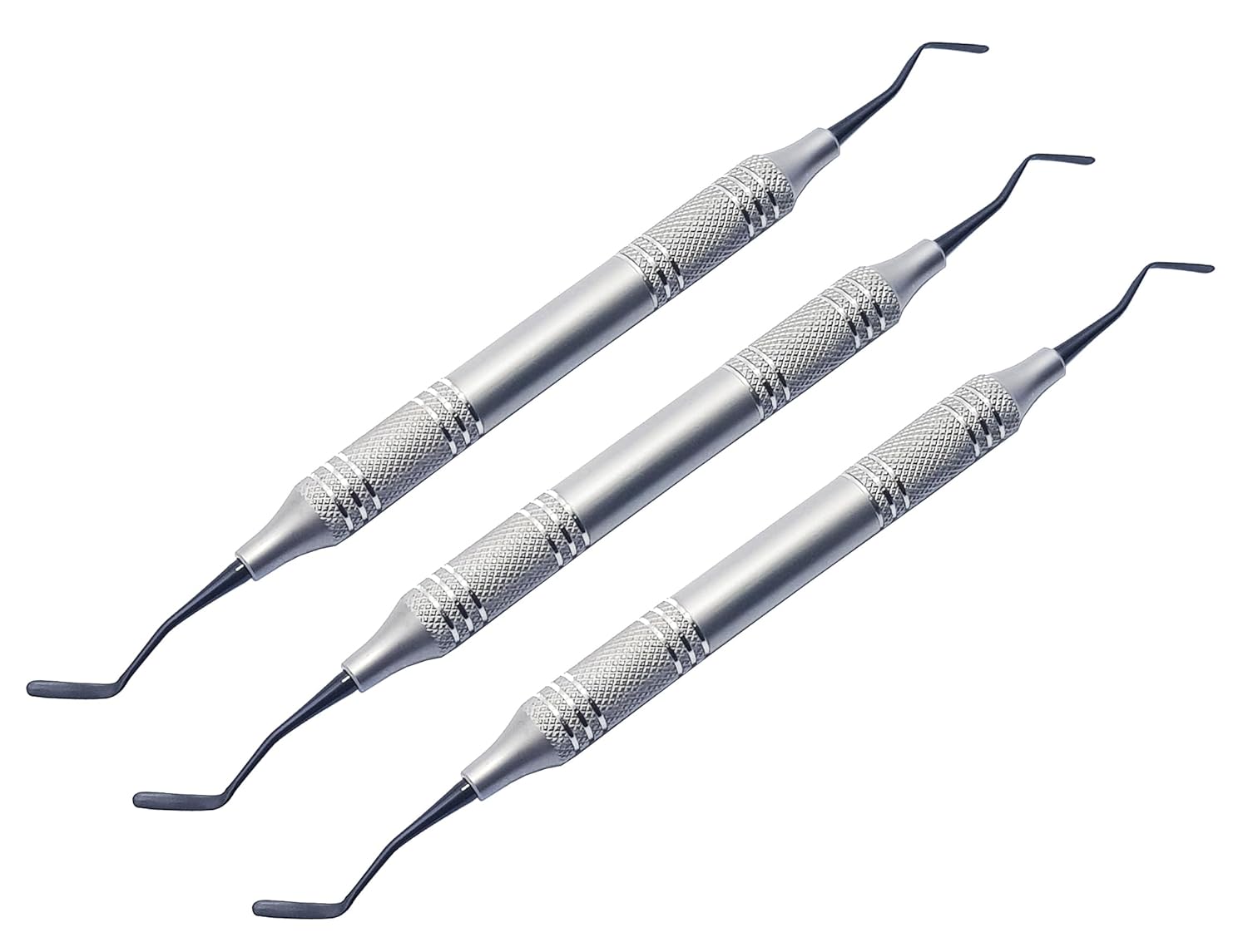 Mini Goldstin Flexy-Thin Composite Filling Instruments | 3-Piece Dental Kit | Titanium Black Non-Stick Tips #TNCIGFTMI1