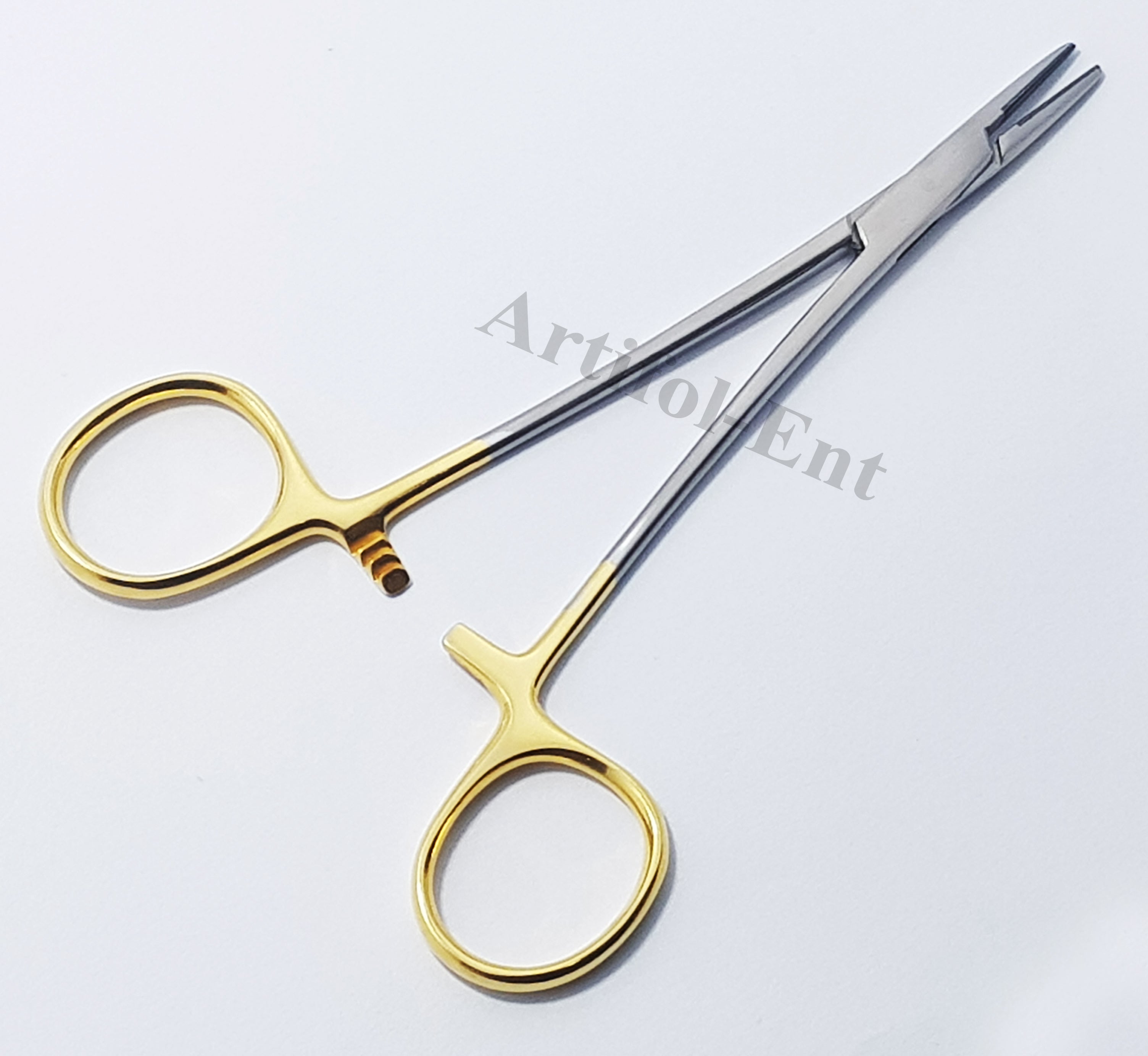 TC Halsey Needle Holder 13 cm (5") – Plain Tip Needle Driver with Tungsten Carbide Jaws | Surgical & Dental Suturing Instrument | 3 Pcs # 132910138