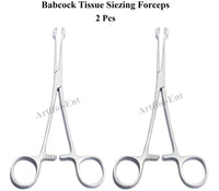 Babcock Forceps Set | 2-Piece Stainless Steel Precision Holding Clamps | Available in 18 cm (7"), 20 cm (8") & 24 cm (9.5") Lengths | Secure Atraumatic Grip, Reusable & Durable Design