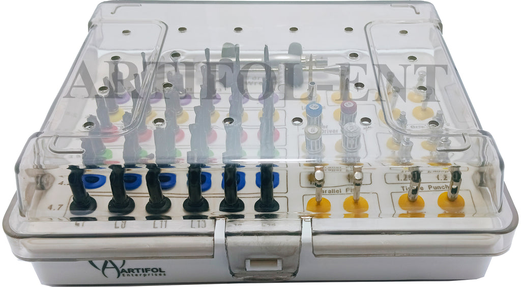 ARTIFOL Dental 55-Piece Implant Guide Kit – Fully Guided System for Implants & Prosthetics with 0–70 Ncm Torque Wrench (OS1053)