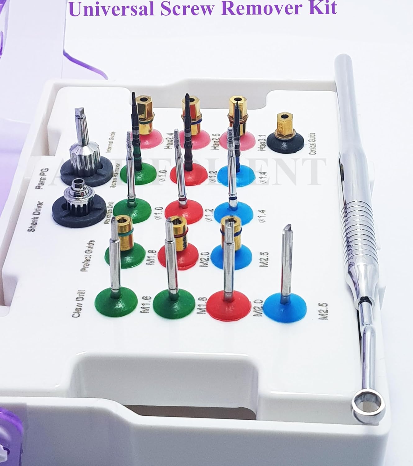 20-Piece Universal SRK Broken Screw Removal Kit – Precision Screw Remover Instruments with Plastic Storage Box | Reusable & Durable #OS1041