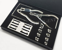 Dental Rubber Dam Kit RDKIT – Stainless Steel Clamps, Frame, Punch Pliers & Ivory Forceps | Endodontic Isolation Instrument Set #RDKIT