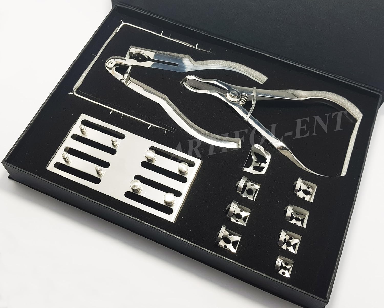 Dental Rubber Dam Kit RDKIT – Stainless Steel Clamps, Frame, Punch Pliers & Ivory Forceps | Endodontic Isolation Instrument Set #RDKIT
