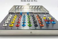 Implant Drills Kit OS1045 – 42 Pcs Conical Surgical Drill Set with Torque Wrench & Ratchet Driver | Dental Implant Tools