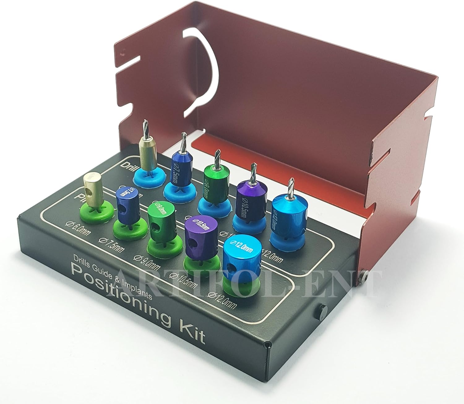 Drills Guide & Implant Positioning Pins Kit – Dental Surgical Guide and Positioning Set with Holder | Professional Implant Tools #DGIPK