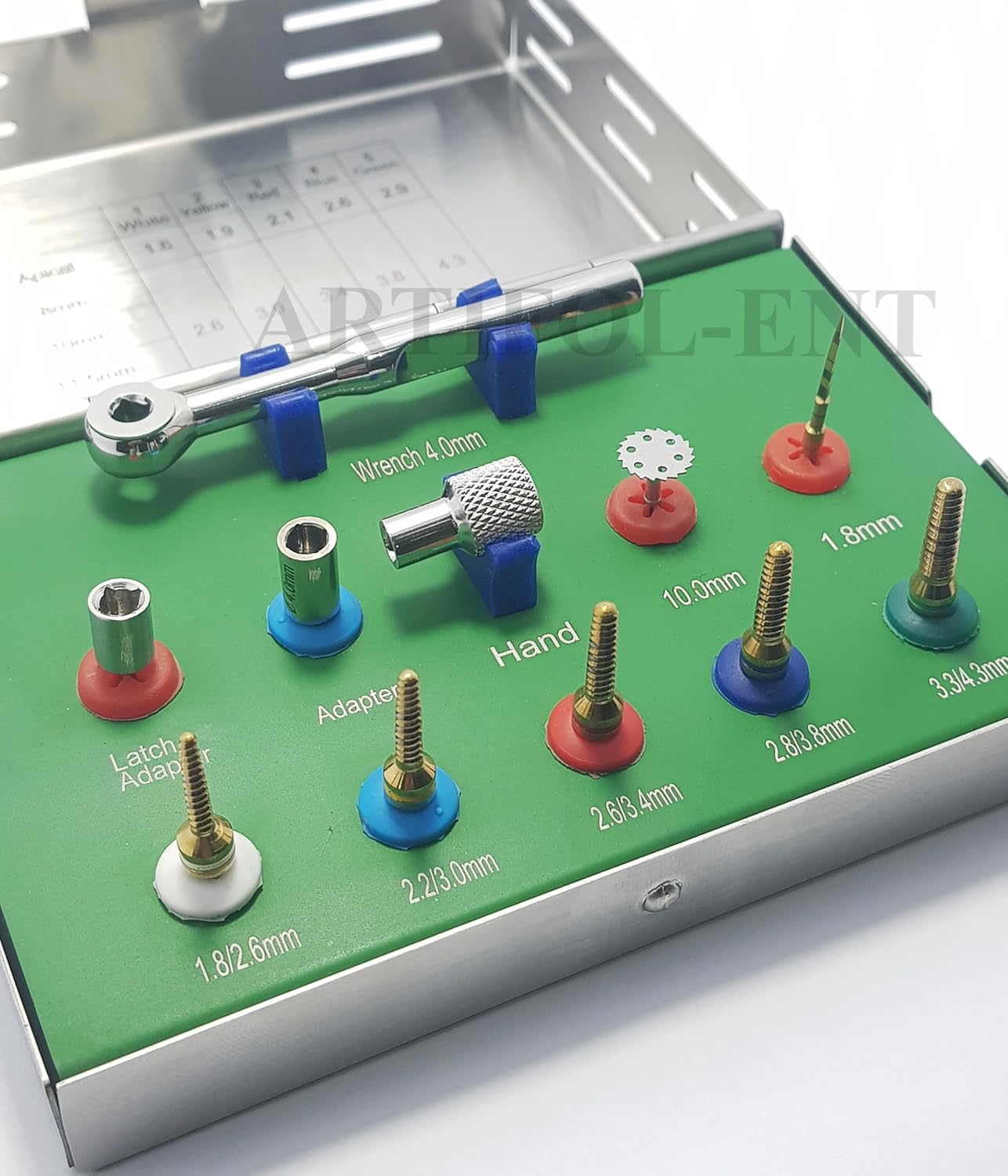 Dental Implant Bone Expander & Condensing Drills Kit – Hole Saw, Pilot Bit & Wrench Set | Implant Surgery Instruments OS1019