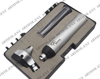 Fiber Otoscope Set – Solid Brass Fiber Optic Viewing Instrument | Bright Fiber Illumination, Precision Optical Lens | Reusable Medical Inspection Tool #OS10109